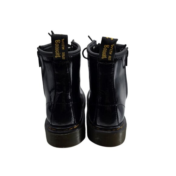 Dr. Martens 1460 J Black Patent Leather Boots Size 2 US Youth - Picture 4 of 9